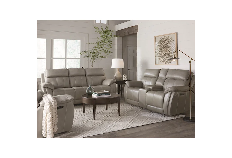Club Level - Levitate Reclining Living Room Group by Bassett at Esprit Decor Home Furnishings